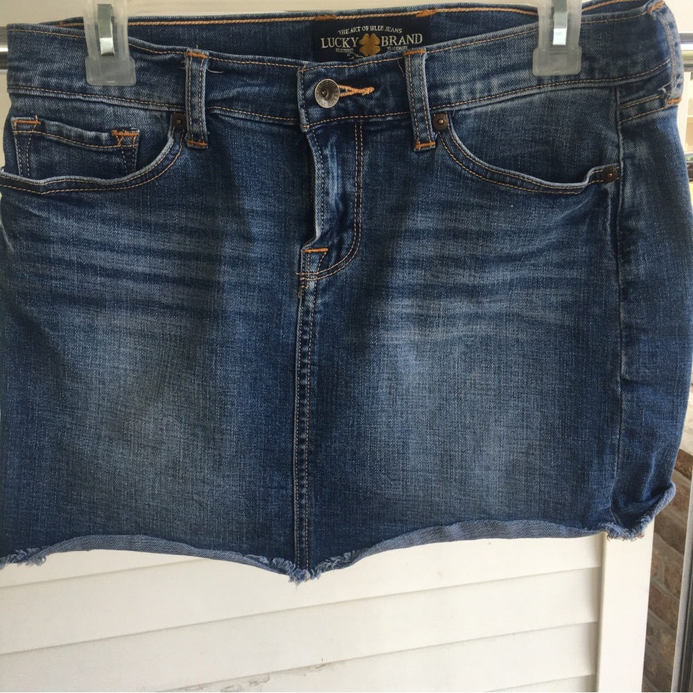 Lucky Brand Jean Skirt Sz 27•14.5in Length